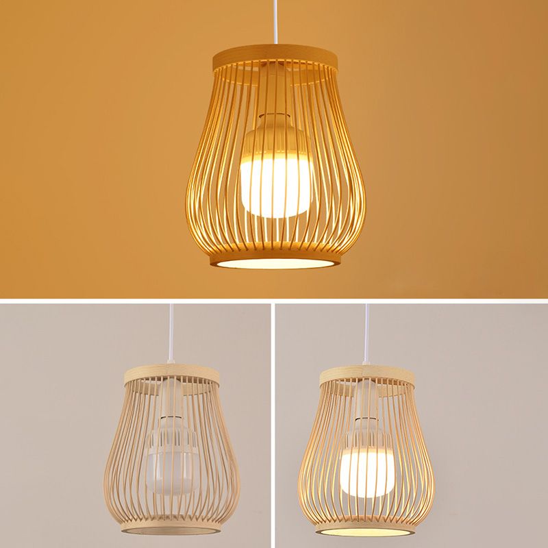 Chinesische Anhänger Beleuchtungskörper Rattan Hanges Licht mit hängenden Kabel für das Restaurant