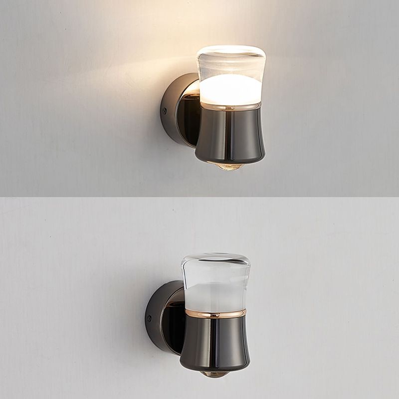 Modernism Wall Sconce Black Sconce Lighting with Metal for Bedroom