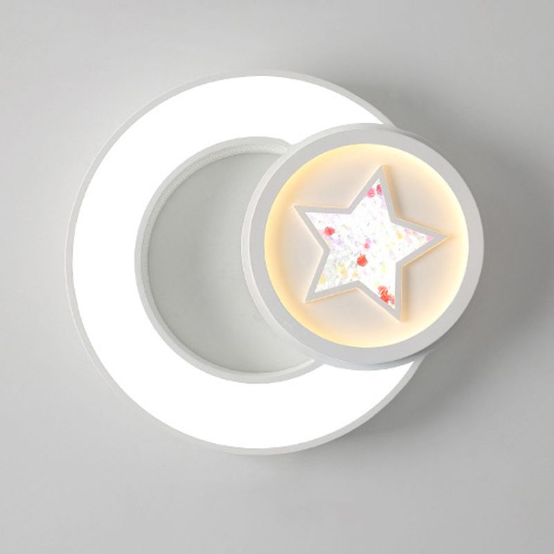 Star Flush Mount Ceiling Light Modernist Acrylic Ceiling Flush Mount for Bedroom