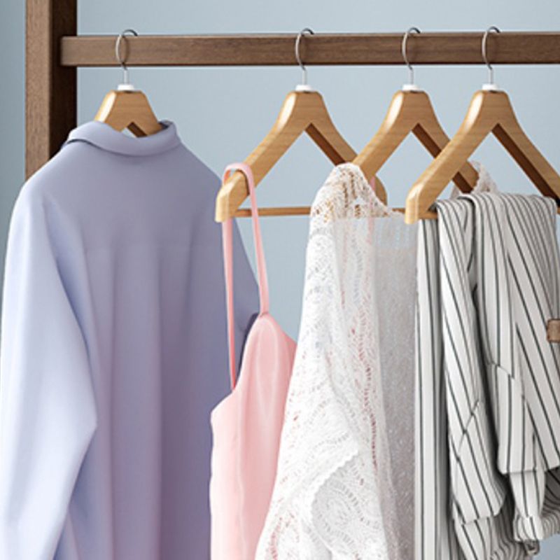 Modern Style Wooden Wardrobe Bedroom Wardrobe Armoire with Garment Rod