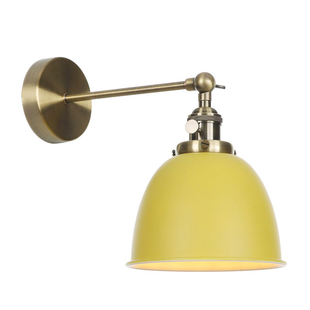1 Glühbirnenkaum Schattenlampe Industrie Schwarz/Grau/Weiß -Metall -Wandmontage Licht für Schlafzimmer