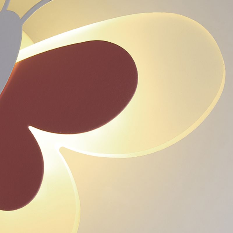 Occompa unica sfumatura in metallo sconce kid in stile 1 luce montata a parete