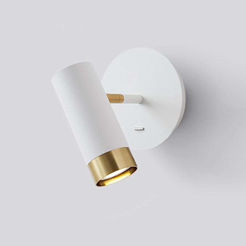 Éclair mural de lecture à demi-cylindre en métal