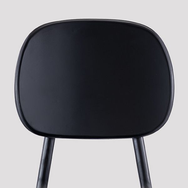 Contemporary Kitchen Dining Chair Open Back Dining Side Chair with Wooden Legs