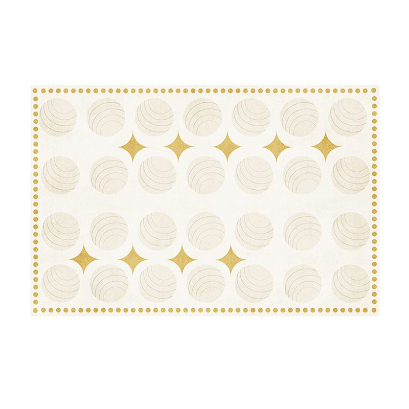 Alfombra de poliéster moderno moderno alfombra de círculo de poliéster alfombra de respaldo sin deslizamiento para decoración del hogar