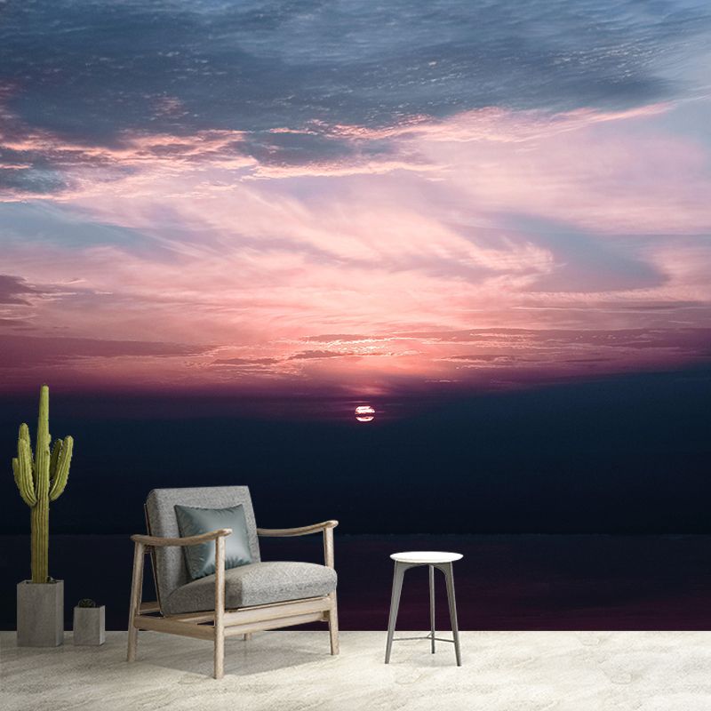 Sky View Contemporary Wall Mural Modernist Wall Covering for Bedroom Decor