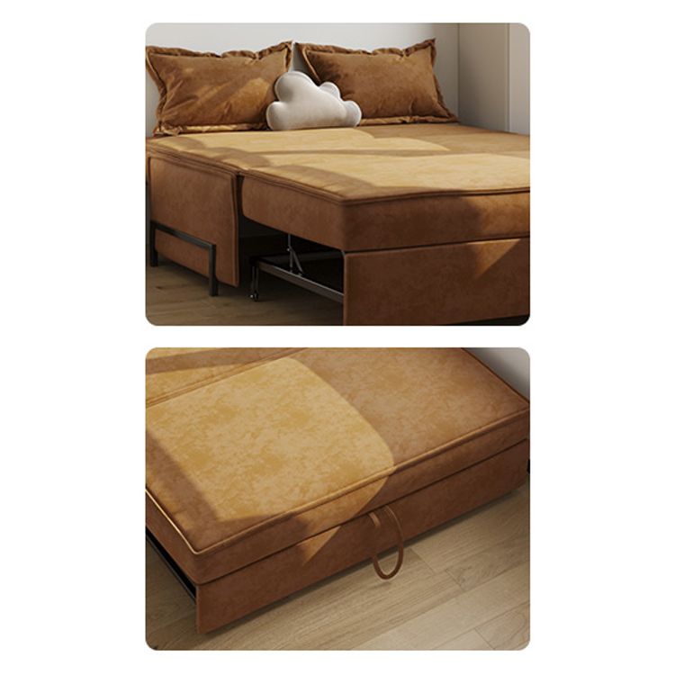 Pillow Included Sofa Futon Armless Foldable Cushion Back Sofa Bed