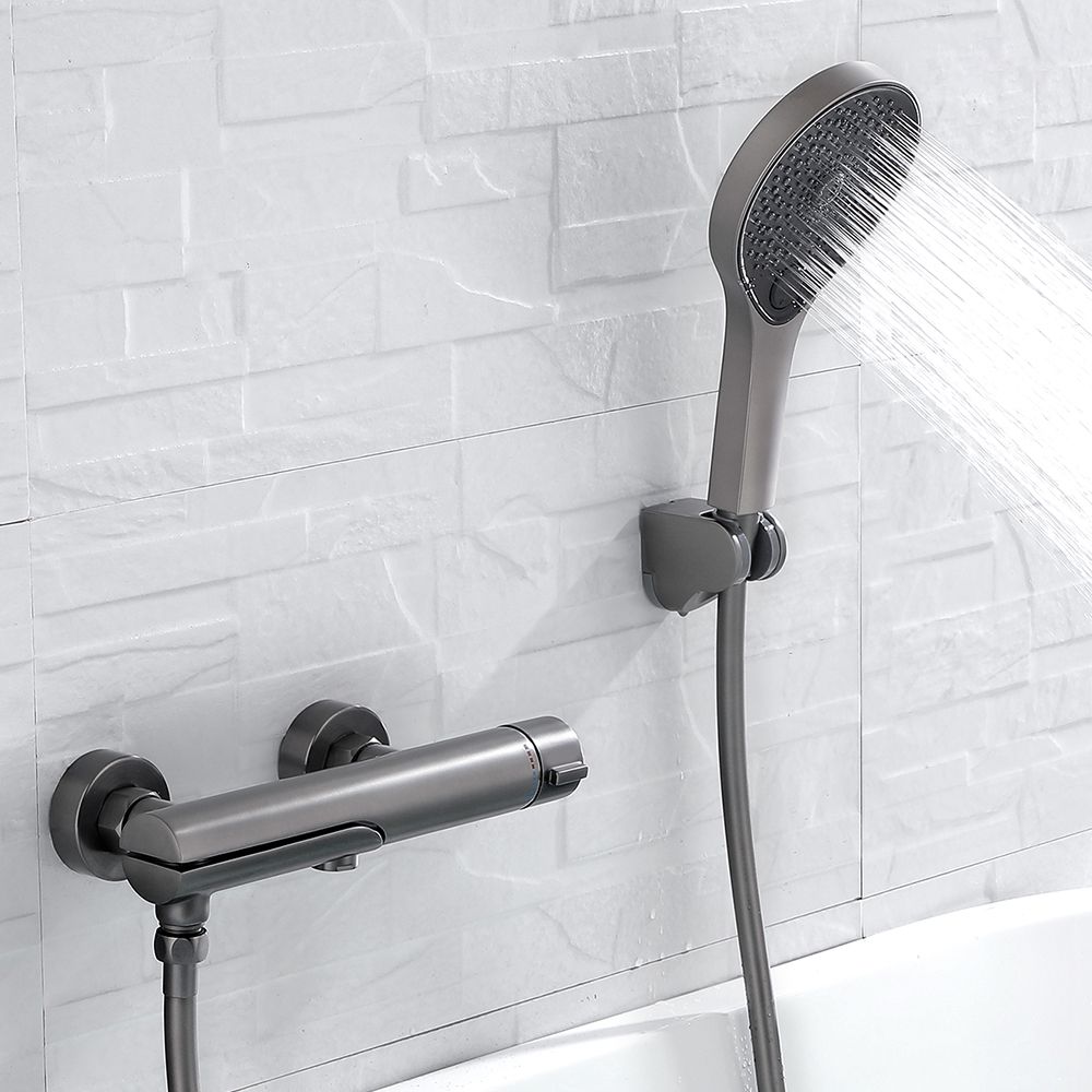 Contemporary Bathroom Faucet Wall Mounted Metal Tub Faucet Trim