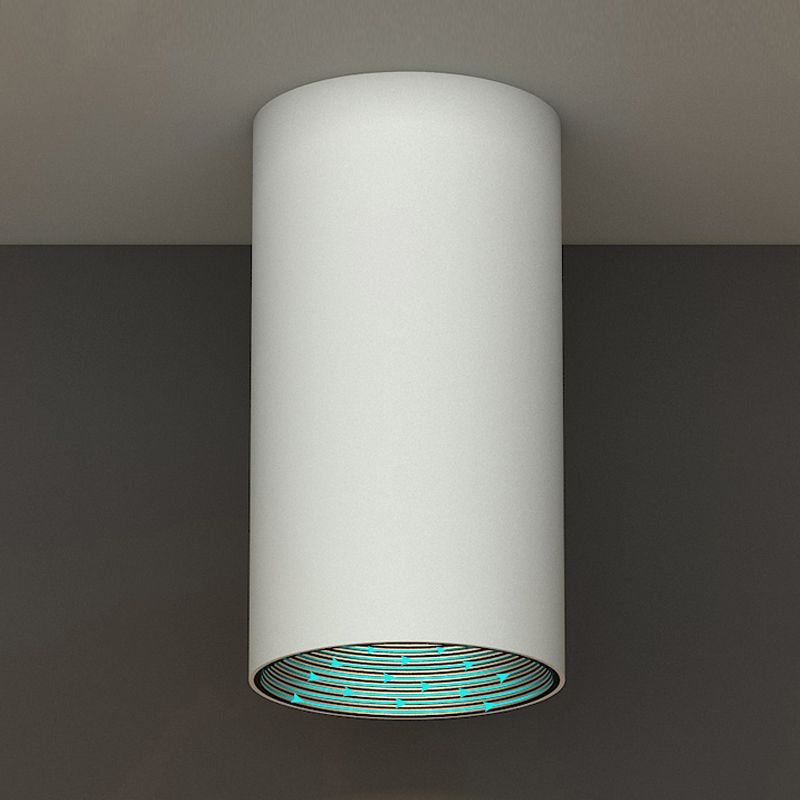 Modern Concise LED Ceiling Lamp Aluminium Cylindrical Shape Ceiling Fixture