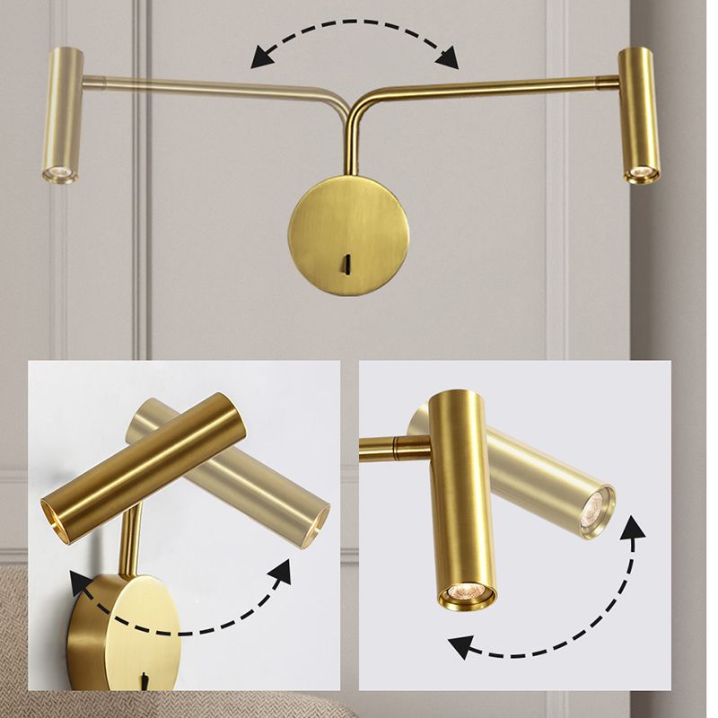 Luz de pared de lectura de aluminio moderna Luz LED LED LOW LIGHTIVE para dormitorio