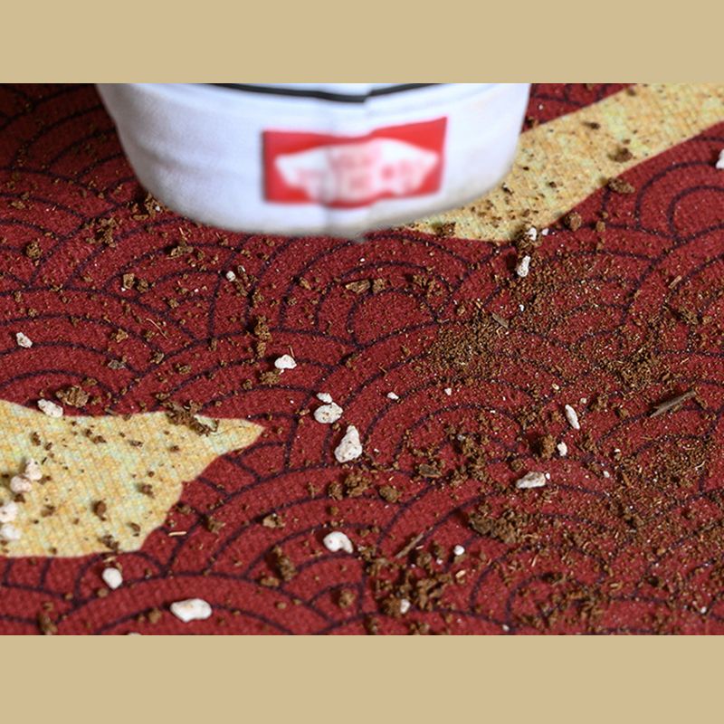 Glam Marble Effect Area Rug Classic Floral Print Carpet Non-Slip Backing Rug for Home Decoration