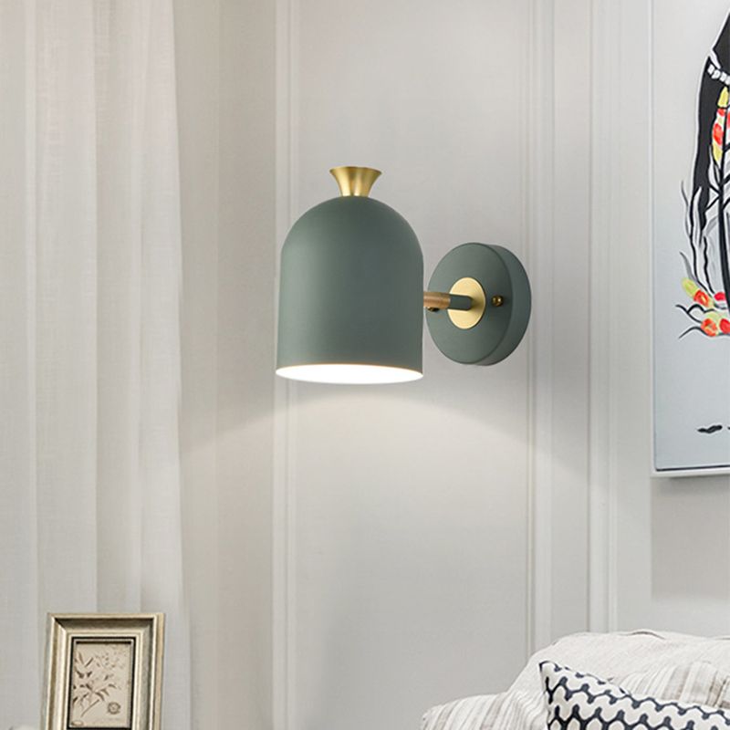 Minimalist Wall Sconce Lighting Household Colorful Metal Shade Wall Lighting Fixtures