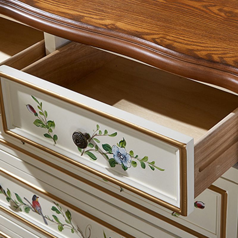 Horizontal Storage Chest Dresser Traditional Dresser with Drawers