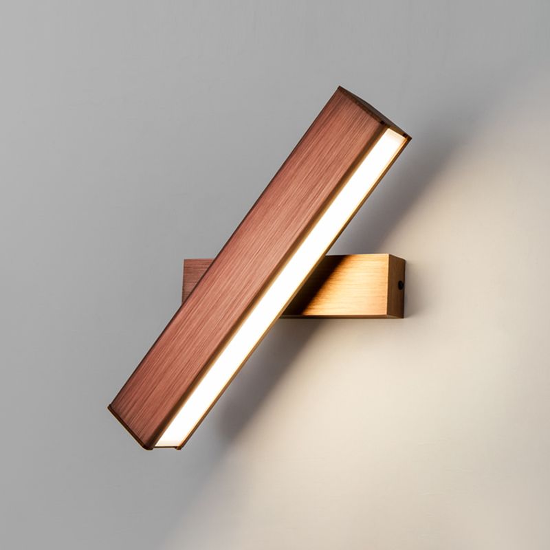 Rectangle Shade 1-Light Wall Light Sconces Aluminum Modern Style Wall Mounted Lamp