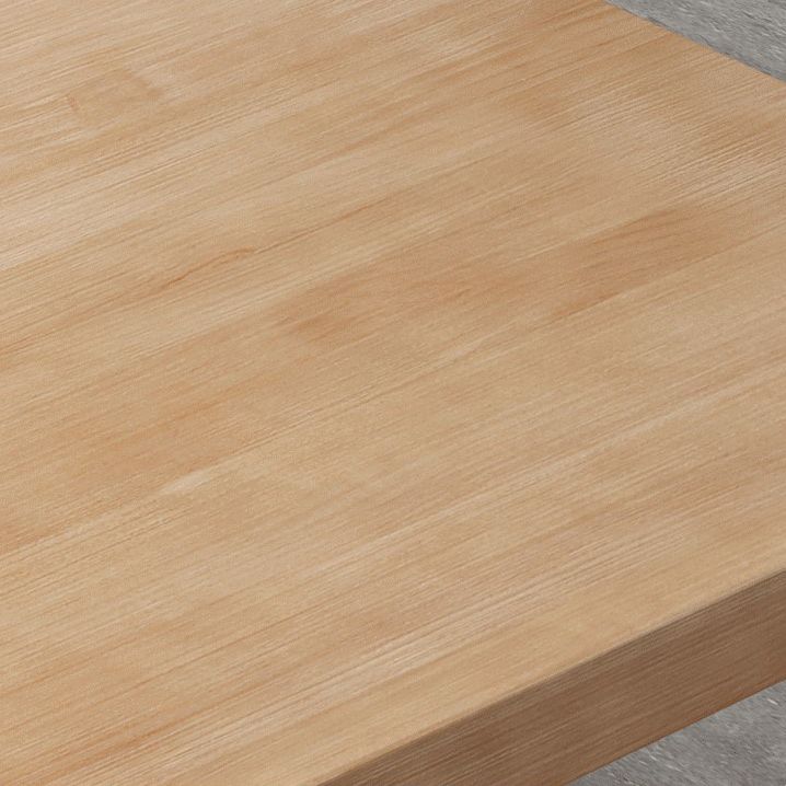 Industrial Style Dining Table Solid Wood Trestle Table for Dining Room