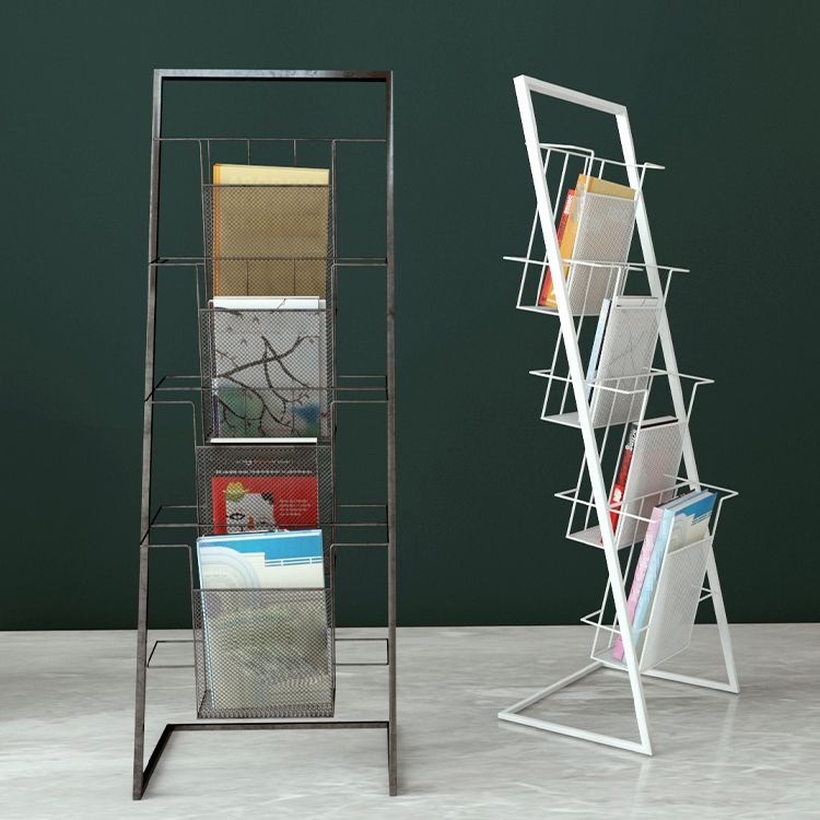 Libreria etagere in metallo scandinavo in ferro aperta libreria verticale aperta
