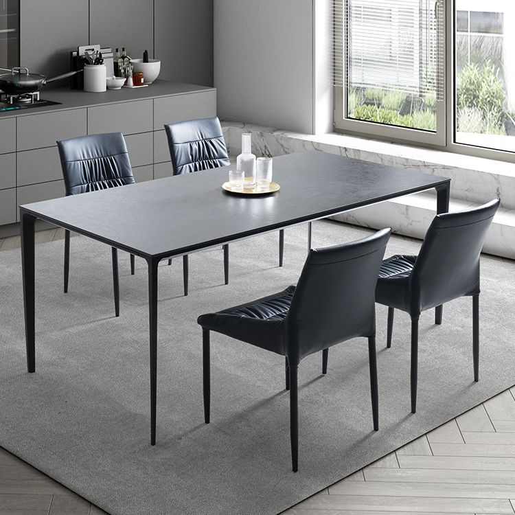 Designer Style 1/2/5/7 Pieces Rectangle Dining Set Sintered Stone Top Dinette Table Set