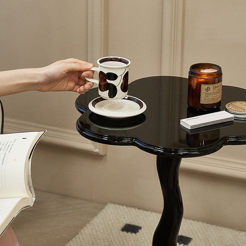 Modern Style Colored Irregular Side Table Wood End Table Set
