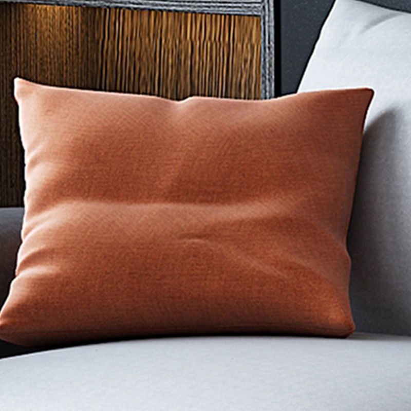 Square Arm Loose Back Sectional with Chaise Faux Leather 4-seater Sectional