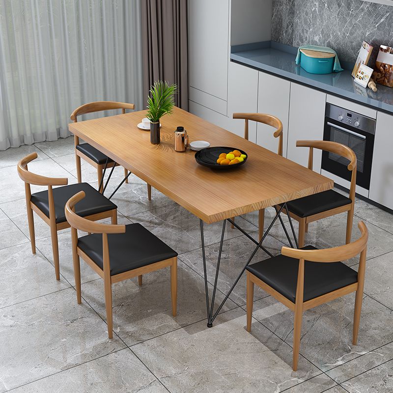 Industrial Wood 1/2/7 Pieces Dining Set Legs Dining Furniture