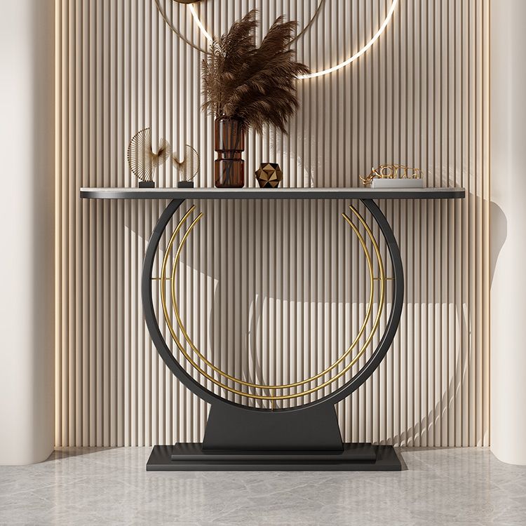 Contemporary Console Table Antique Finish Console Sofa Table
