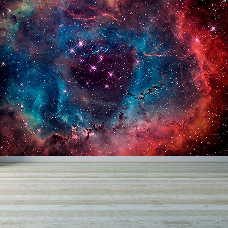 Couleur foncée trou noir mural décalcomanie univers contemporain résistant aux taches décoration murale
