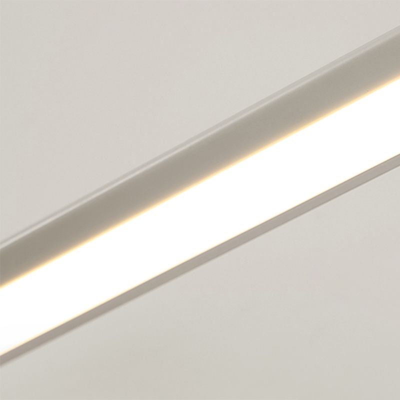 Minità di vanità in metallo lineare Minimalismo Minimalismo a 1 luci a parete per bagno
