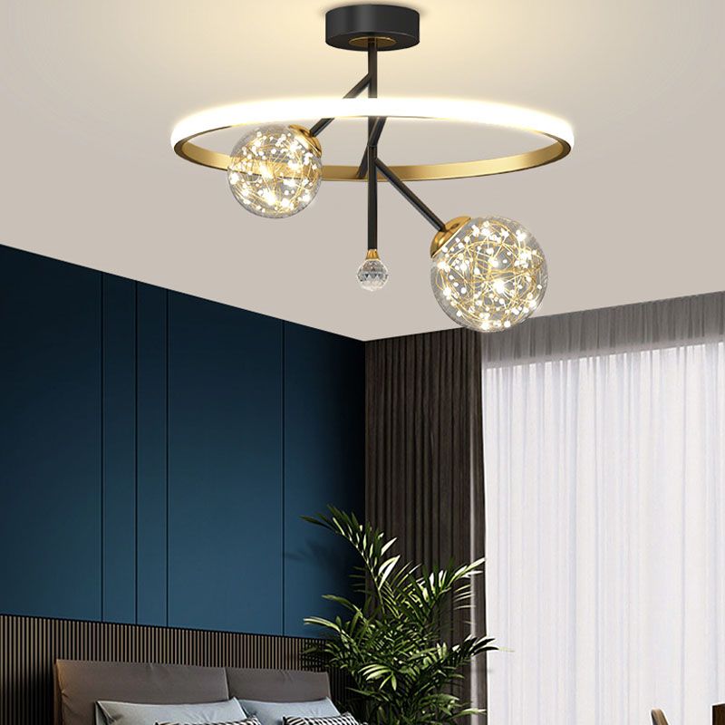 Geometrie-Unterputzleuchten Moderne halbbündige Deckenleuchten aus Metall