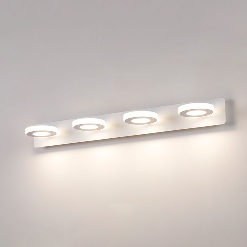 Multi -Lichter runde Schattenwandbeleuchtung moderne Metallwandmontageleuchte in Weiß