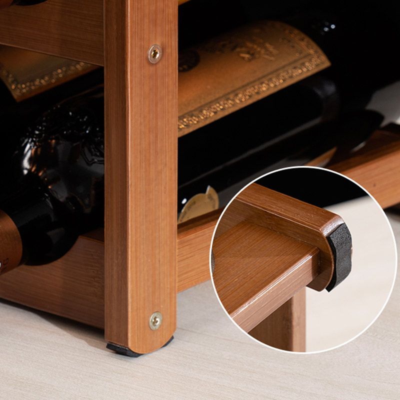 Modern Wine Rack Solid Wood Wine Bottle Rack for Living Room