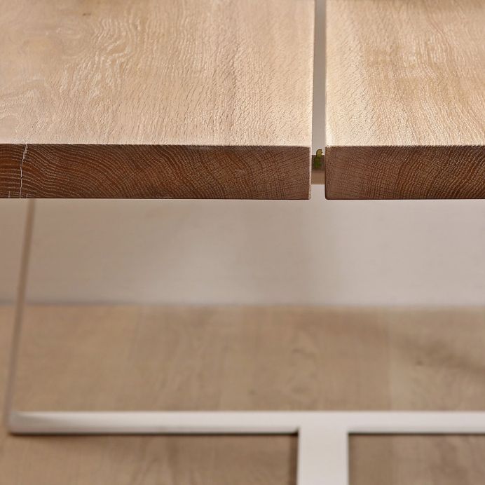 Tavolo da pranzo a forma di rettangolo in legno minimalista tavolo da pranzo standard con base di cavalletto