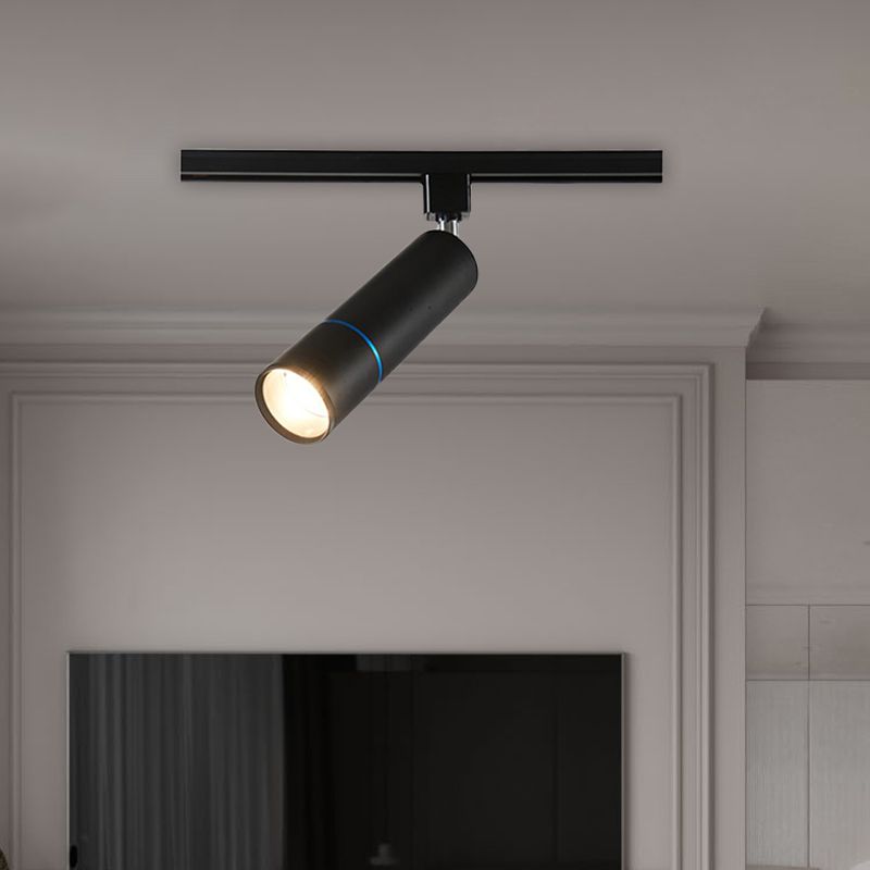 Minimalismo Tubo Semi Flush Ligero LED LED Lámpara de techo de montaje de montaje en verde/negro