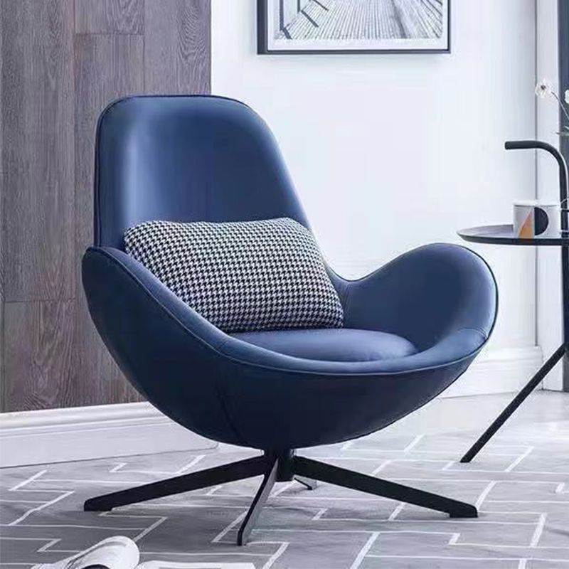 33.07" L x 30.31" W x 33.46" H Faux Leather Flared Arms Chair for Bedroom