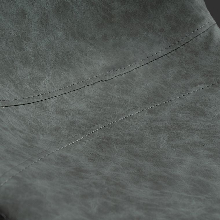 Contemporary PU Leather Footrest Barstool Adjustable Height Bar Stool