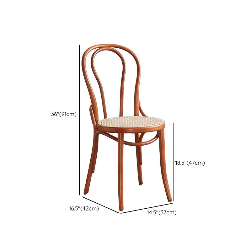 Modern Pine Wood Dining Set 1/5 Pcs Brown Dinette Set for Home