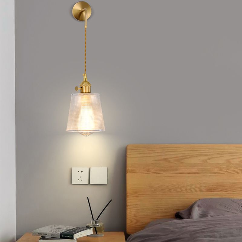 Geometric Wall Lighting Fixtures Modern Style Glass 1 Light Wall Lighting