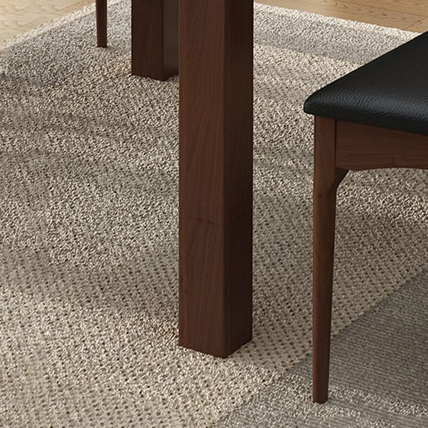 Contemporary Kitchen Dinner Table Extendable Wood Dining Table