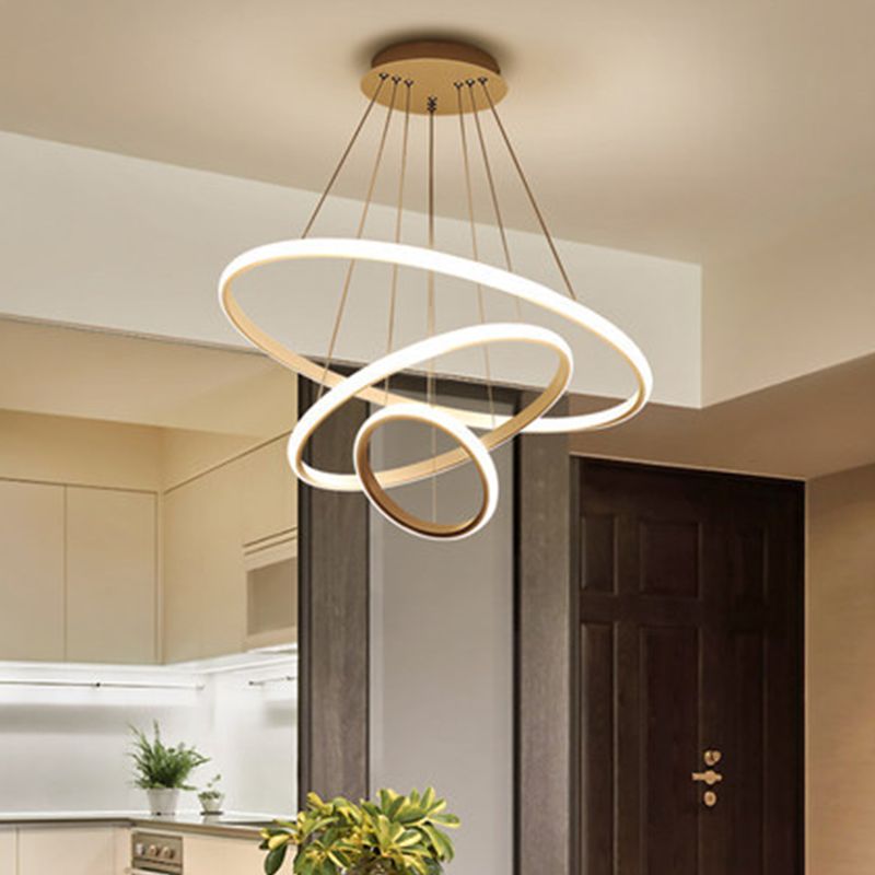 Lampadario contemporaneo a 3 lampadario circolare di lampadario ristorante il lampadario appeso