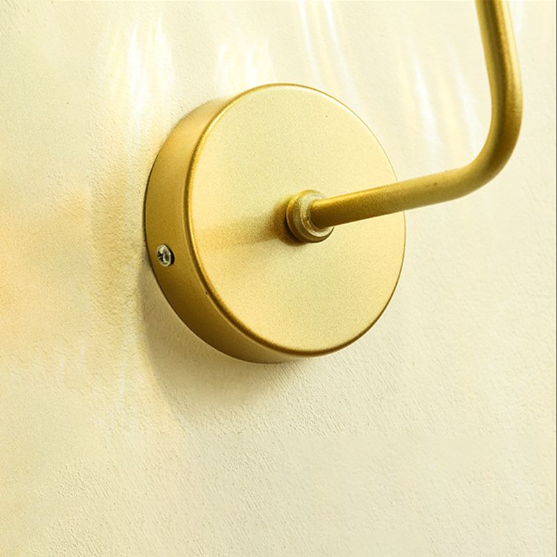 Kugelförmige Wandleuchte minimalist 1 helle Glaswandleuchten mit Arm