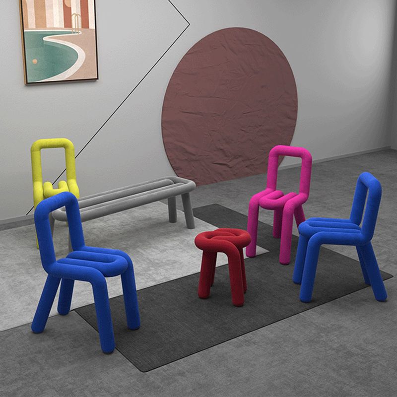 Contemporary Style Side Chair Open Back Dining Chair for Indoor