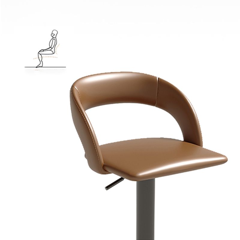 Swivel Leather Bar Stool Adjustable Height Counter Stool for Bristol