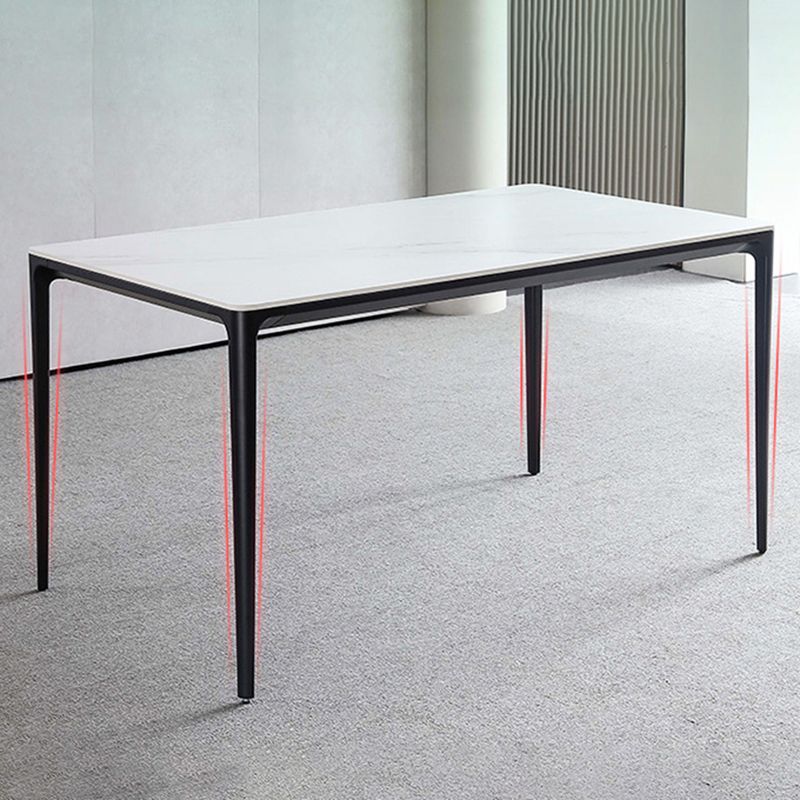 Sintered Stone Home Dining Table Industrial Rectangle Kitchen Table