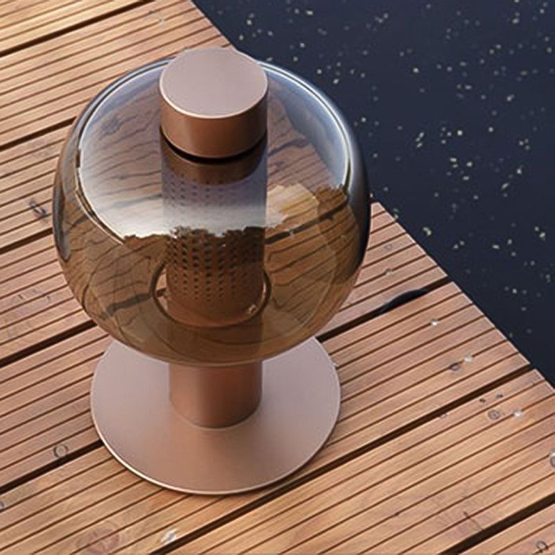 Glasrunde Tabelle Lampe moderne 1-Licht-Tischlampenlampen