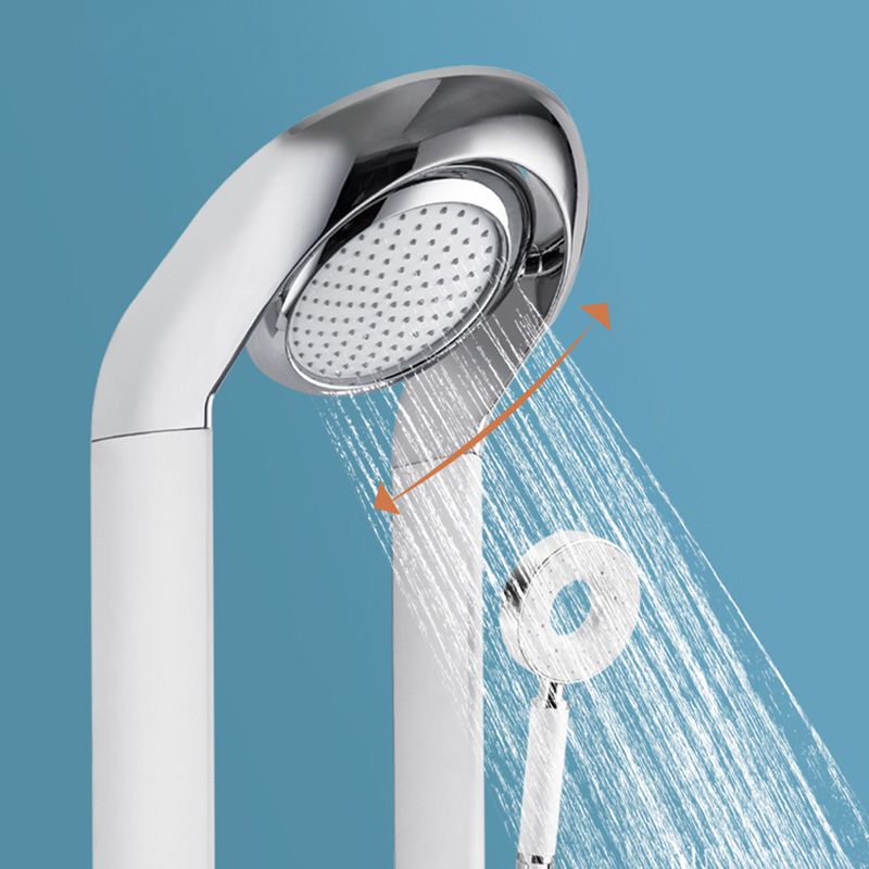 Modern Shower Set Dual Shower Head Slide Bar Thermostatic Wall Mounted Shower System