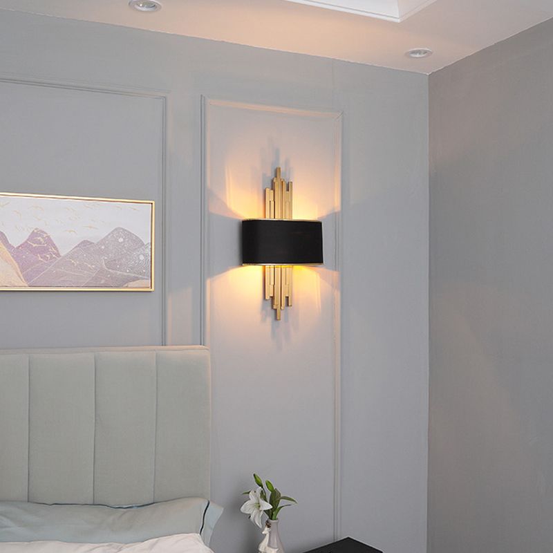 Tubos contemporáneos luces apliques metal 2 luces liviana de montaje de pared