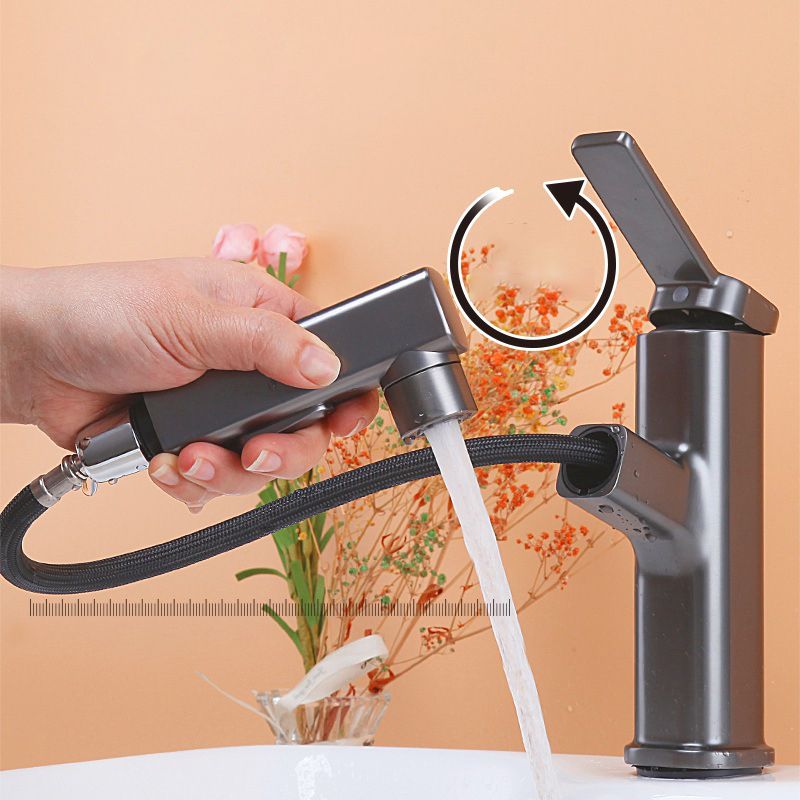 Vessel Sink Faucet Contemporary Single Lever Handle Faucet for Bathroom