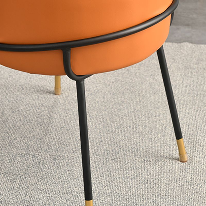 Upholstered Dining Chairs Nordic Style Armless Solid Back Chairs  for Home