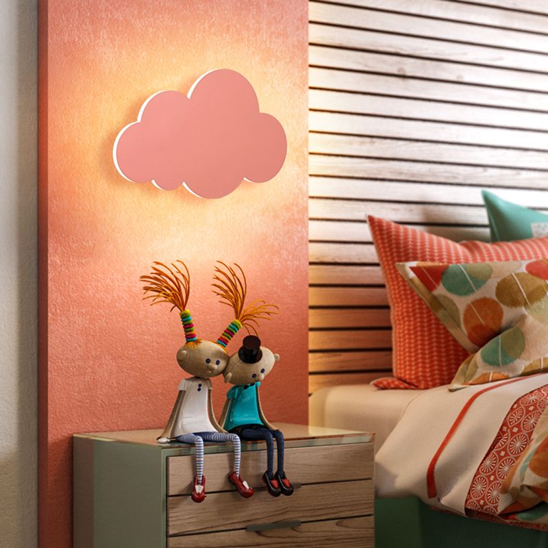 Modern Style Cloud Wall Mounted Lamps Metal 1 Light Wall Lamps