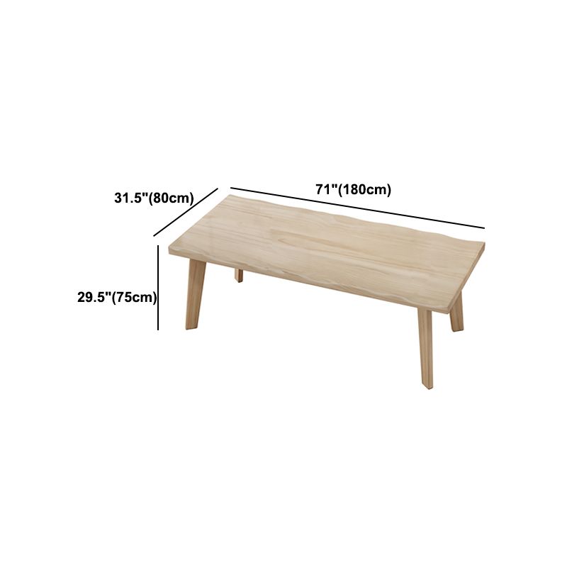 Modern Style Dining Table Rectangle Solid Wood Table for Home