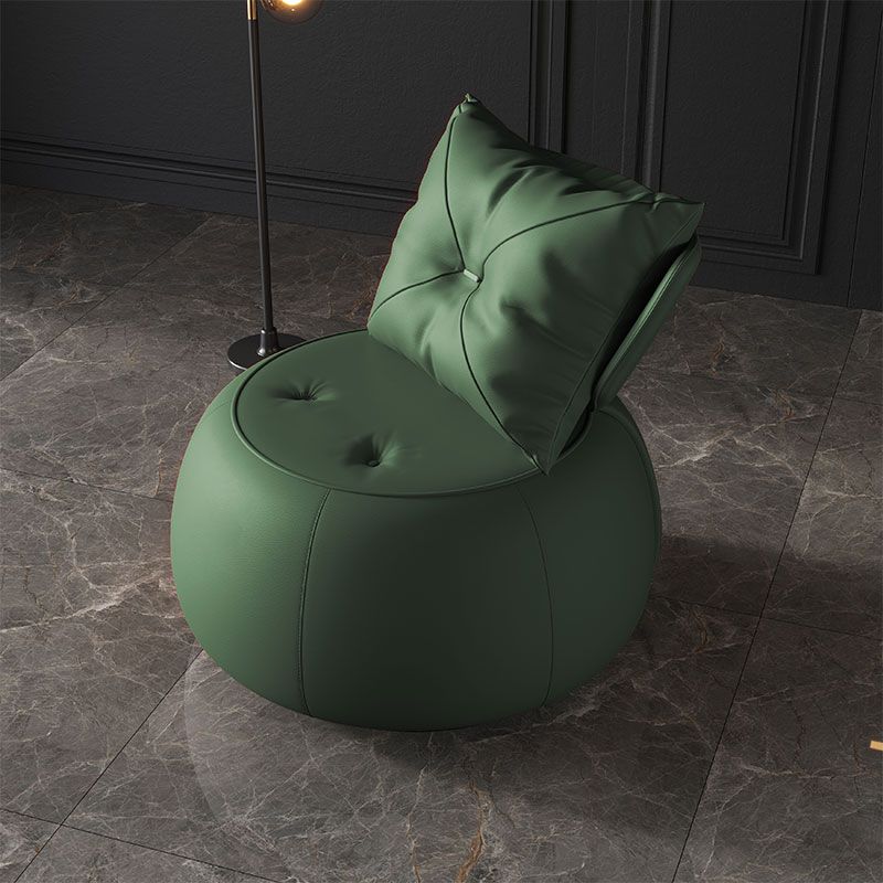Faux Leather Chair 29.9" L x29.9 W x29.9" H  Armless Chair for Living Room